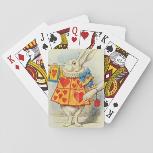 John Tenniel  The White Rabbit Playing Cards