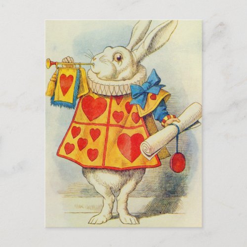 John Tenniel  The White Rabbit Postcard