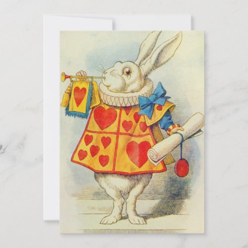 John Tenniel  The White Rabbit Thank You Card