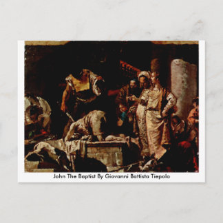 John The Baptist By Giovanni Battista Tiepolo Postcard
