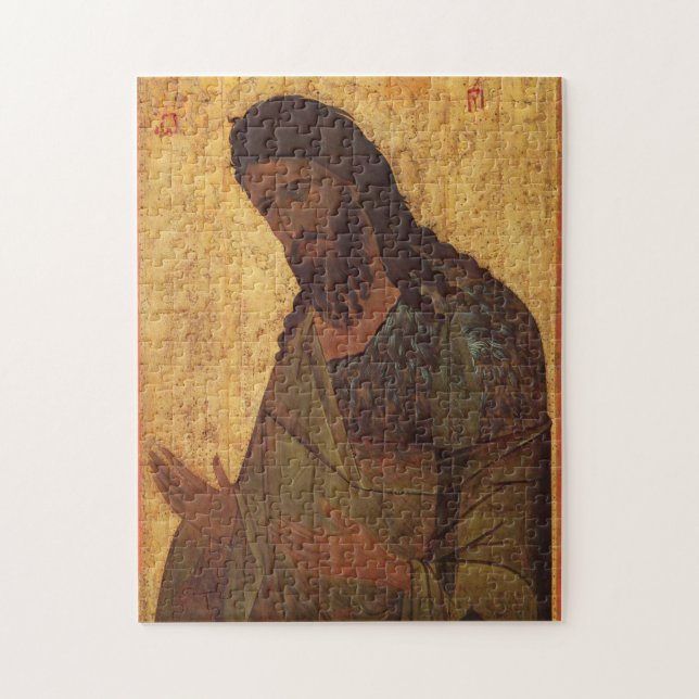 John the Baptist from Vysotsky Chin Orthodox Icon Jigsaw Puzzle (Vertical)