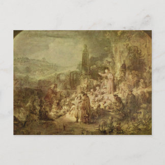John the Baptist Preaching by Rembrandt Postcard