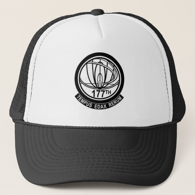John Titor Time Traveler Tempus Edax Rerum 177th Trucker Hat (Front)