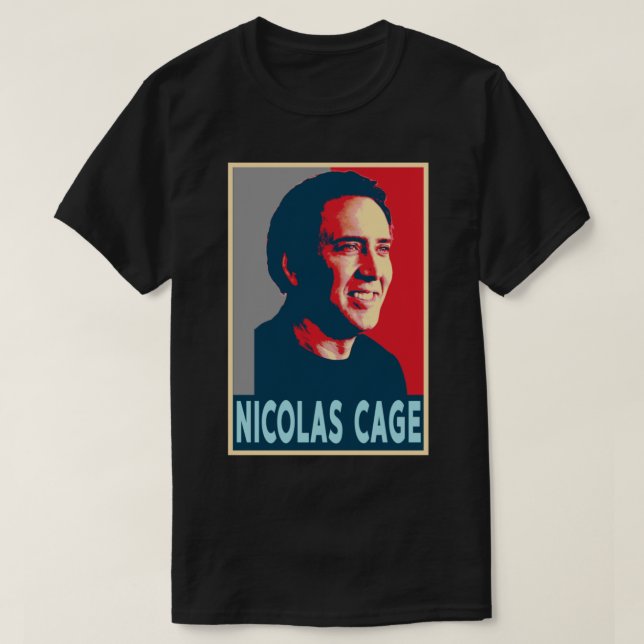 John Travolta Nicolas Cage Retro   T-Shirt (Design Front)