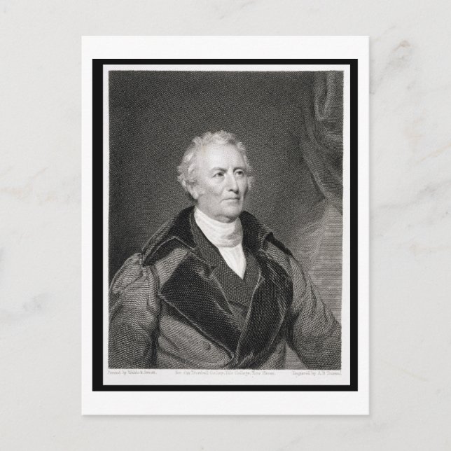 John Trumbull (1756-1843) engraved by Asher Brown Postcard (Front)