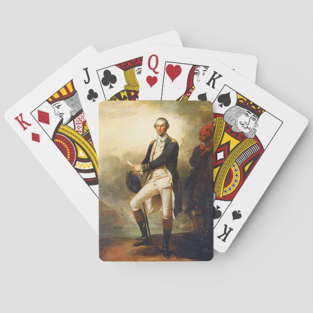John Trumbull - George Washington Before Trenton Poker Cards (Back)