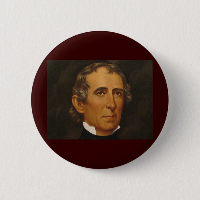John Tyler 10 Pinback Button (Front)