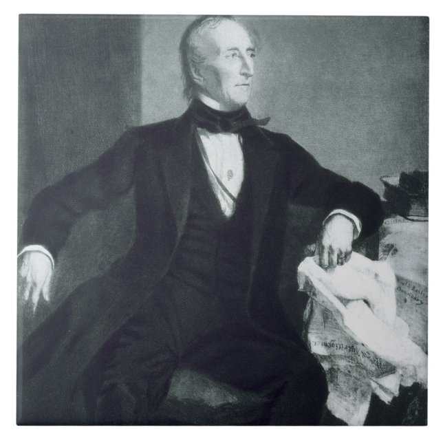 John Tyler, 10th President of the United States of Ceramic Tile (Front)