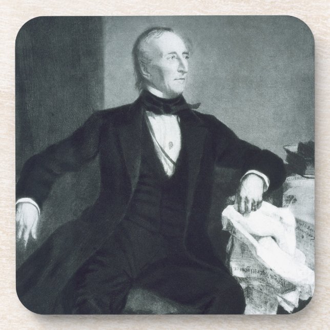 John Tyler, 10th President of the United States of Drink Coaster (Front)