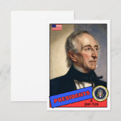 John Tyler Baseball Card (Front/Back)