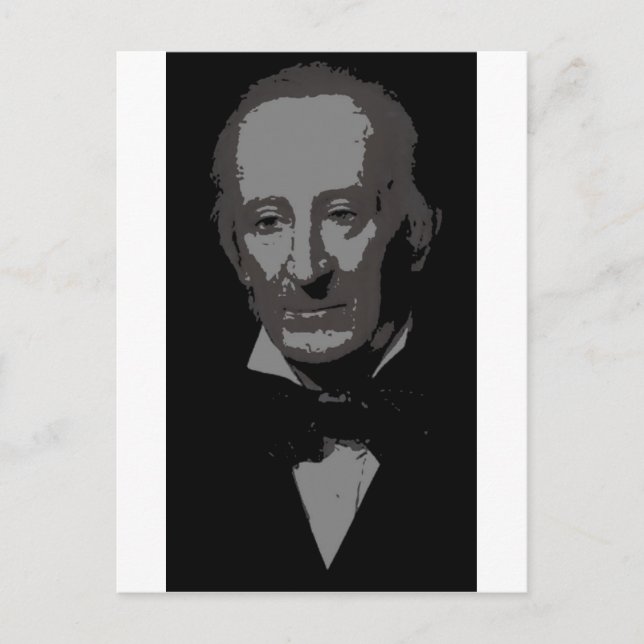 John Tyler silhouette Postcard (Front)