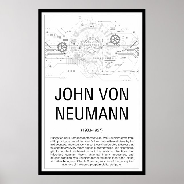 John von Neumann Poster (Front)