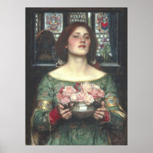 John W Waterhouse - Gather Ye Rosebuds (1908) Poster