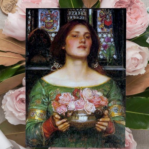 John Waterhouse _ Gather Ye Rosebuds Card