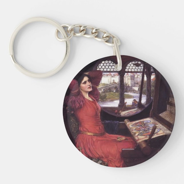 John Waterhouse- Lady of Shalott Keychain (Front)