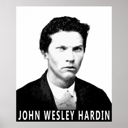 JOHN WESLEY HARDIN OUTLAW of OLD WEST Poster