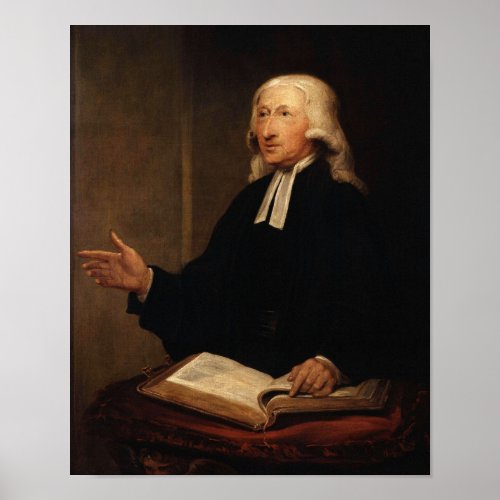 John Wesley Portrait _ William Hamilton 1788 Poster