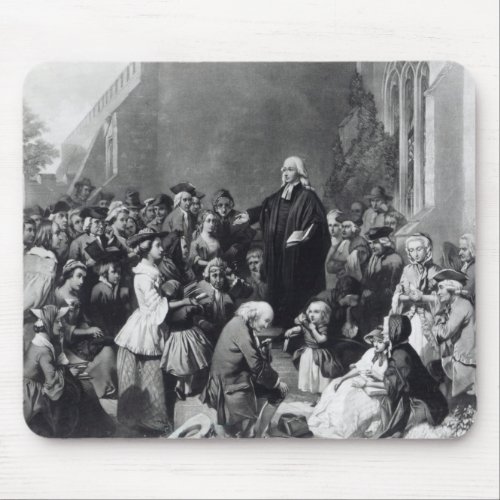 John Wesley preaching Mouse Pad