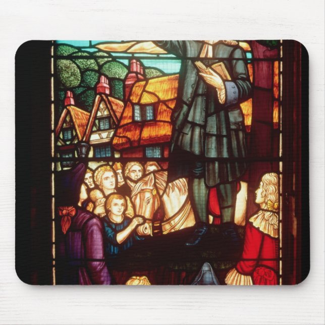 John Wesley  Preaching the Gospels in England Mouse Pad (Front)
