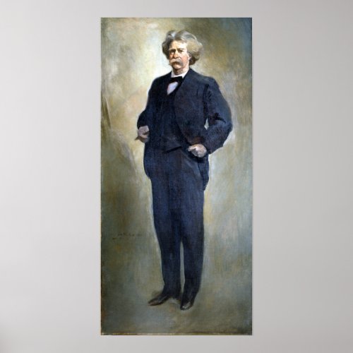 John White Alexander Samuel L Clemens Mark Twain Poster