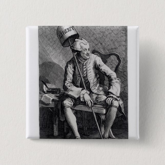 John Wilkes  1763 Button (Front)