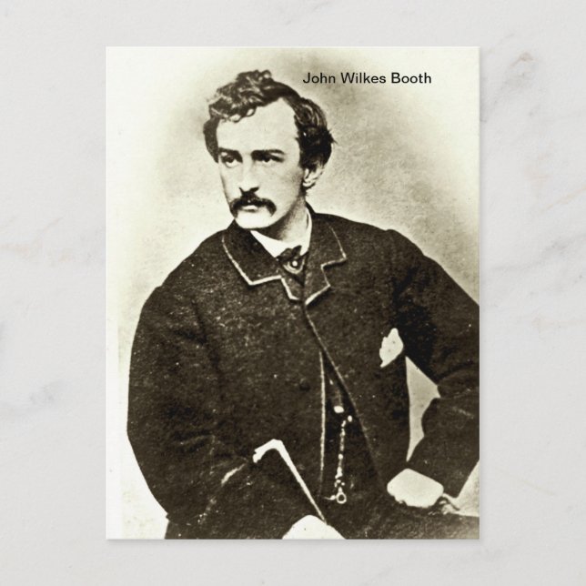 John Wilkes Booth Postcard (Front)