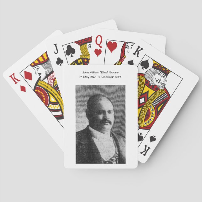 John William "Blind" Boone Poker Cards (Back)
