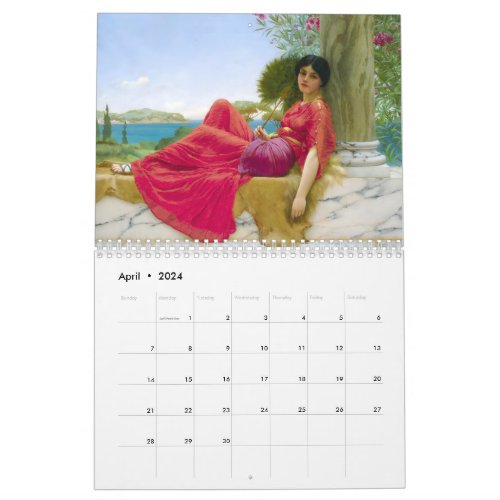 John William Godward Art Calendar