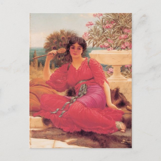John William Godward- Flabellifera Postcard (Front)