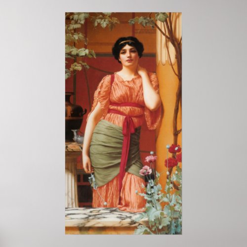 John William Godward _ Nerissa Poster