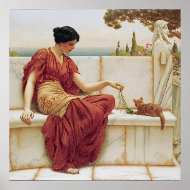 John William Godward - The Favourite Poster (Front)