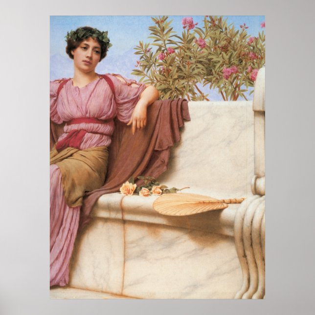 John William Godward - Tranquillity 1914 Poster (Front)