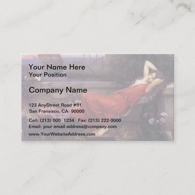 John William Waterhouse- Ariadne Business Card (Front)