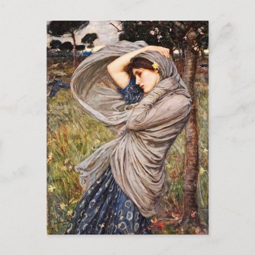 John William Waterhouse _ Boreas Postcard