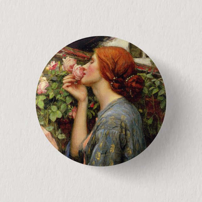 John William Waterhouse Button (Front)