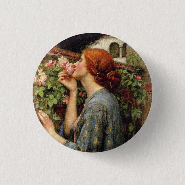 John William Waterhouse Button (Front)