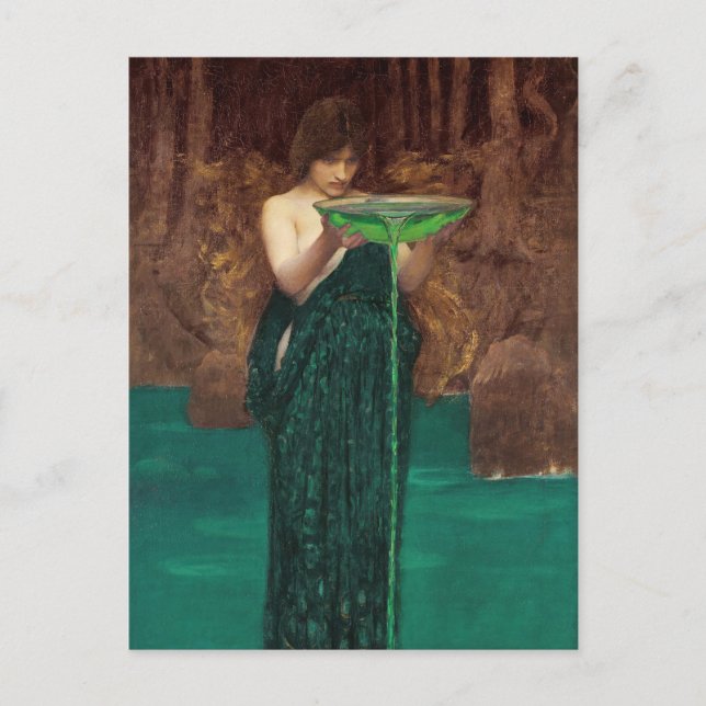 John William Waterhouse Circe Invidiosa Mythologic Postcard (Front)