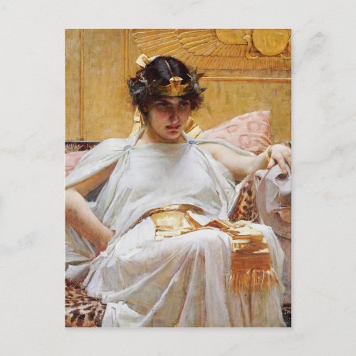 John William Waterhouse _ Cleopatra Postcard