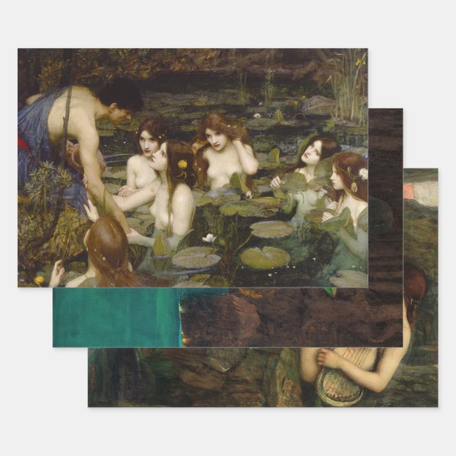 John William Waterhouse Collection, Decoupage Wrapping Paper Sheets (Set)