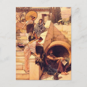 John William Waterhouse- Diogenes Postcard