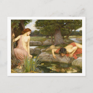 John William Waterhouse, Echo and Narcissus Postcard