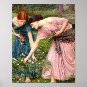 John William Waterhouse Gather Ye Rosebuds Poster