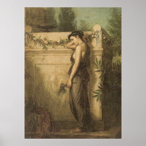 John William Waterhouse Gone But Not Forgotten Poster