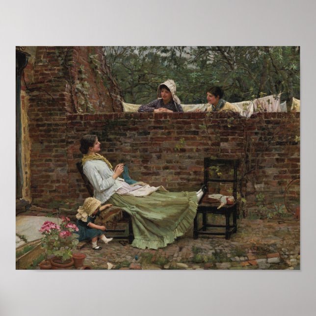 John William Waterhouse - Good Neighbours Poster (Front)