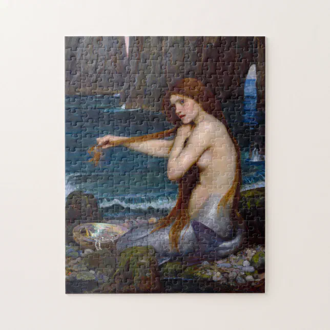 John William Waterhouse Mermaid Art Puzzle | Zazzle