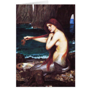 John William Waterhouse Mermaid Card