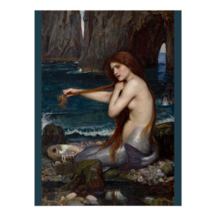 John William Waterhouse Mermaid CC0795 Poster