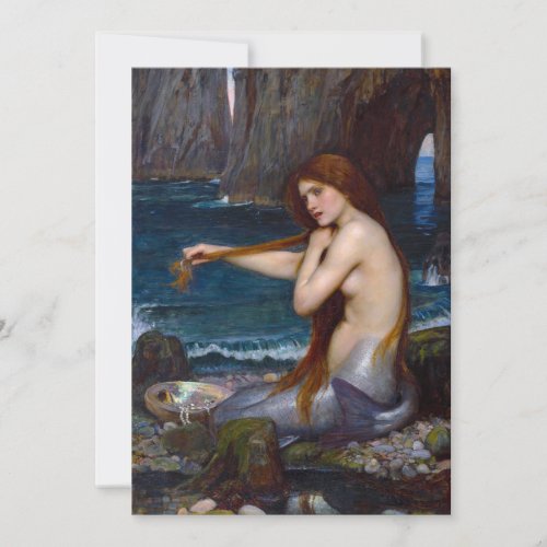 John William Waterhouse Mermaid Invitations