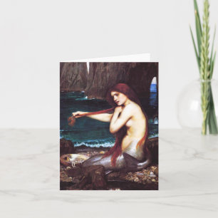 John William Waterhouse Mermaid Note Card
