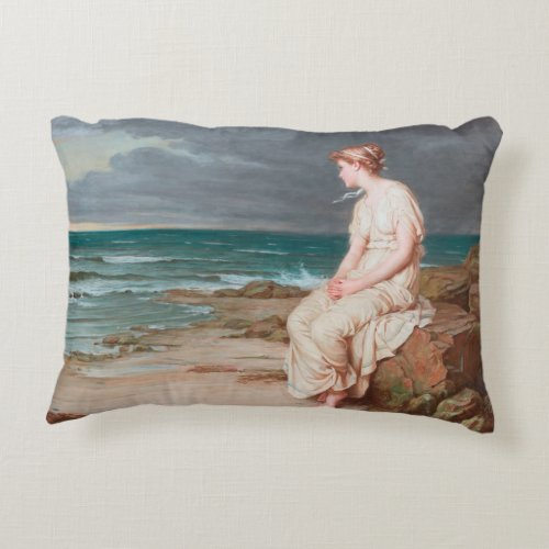 John William Waterhouse Miranda Accent Pillow